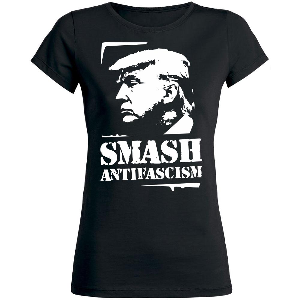 SMASH ANTIFASCISM Girly  schwarz