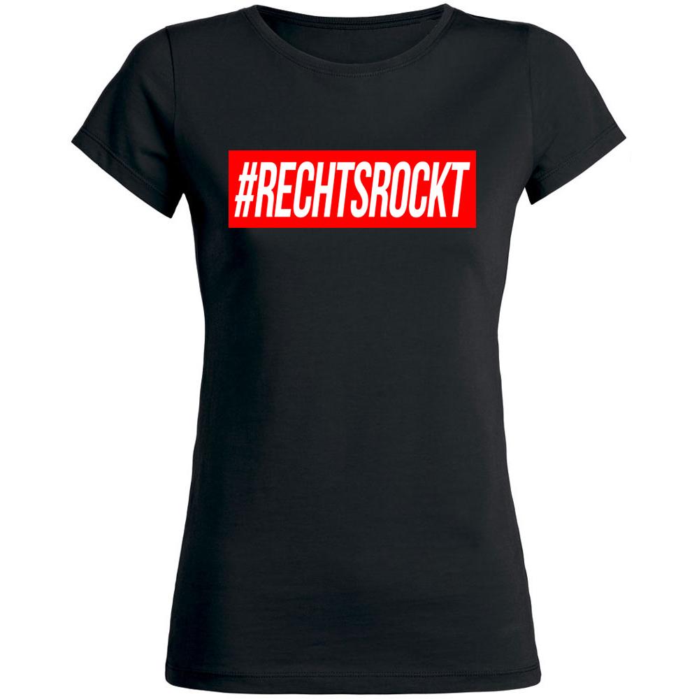 #RECHTSROCKT Girly  schwarz