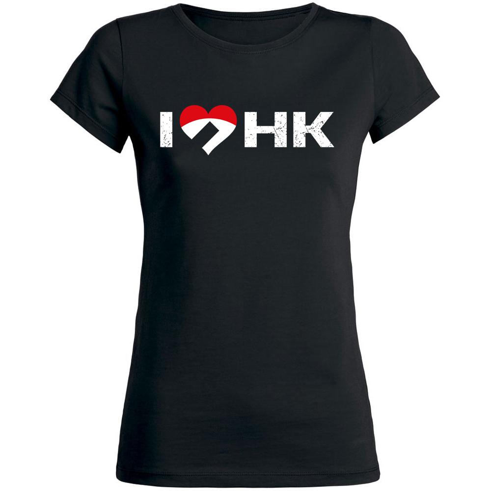 I <3 HK Girly  schwarz