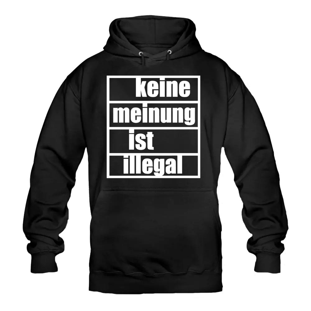 KEINE MEINUNG Hoody schwarz