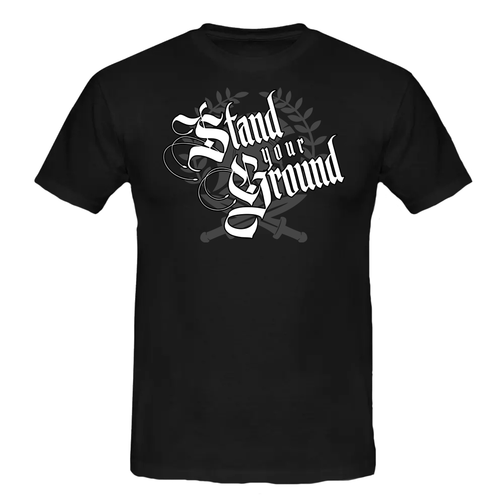 STAND YOUR GROUND T-Shirt schwarz