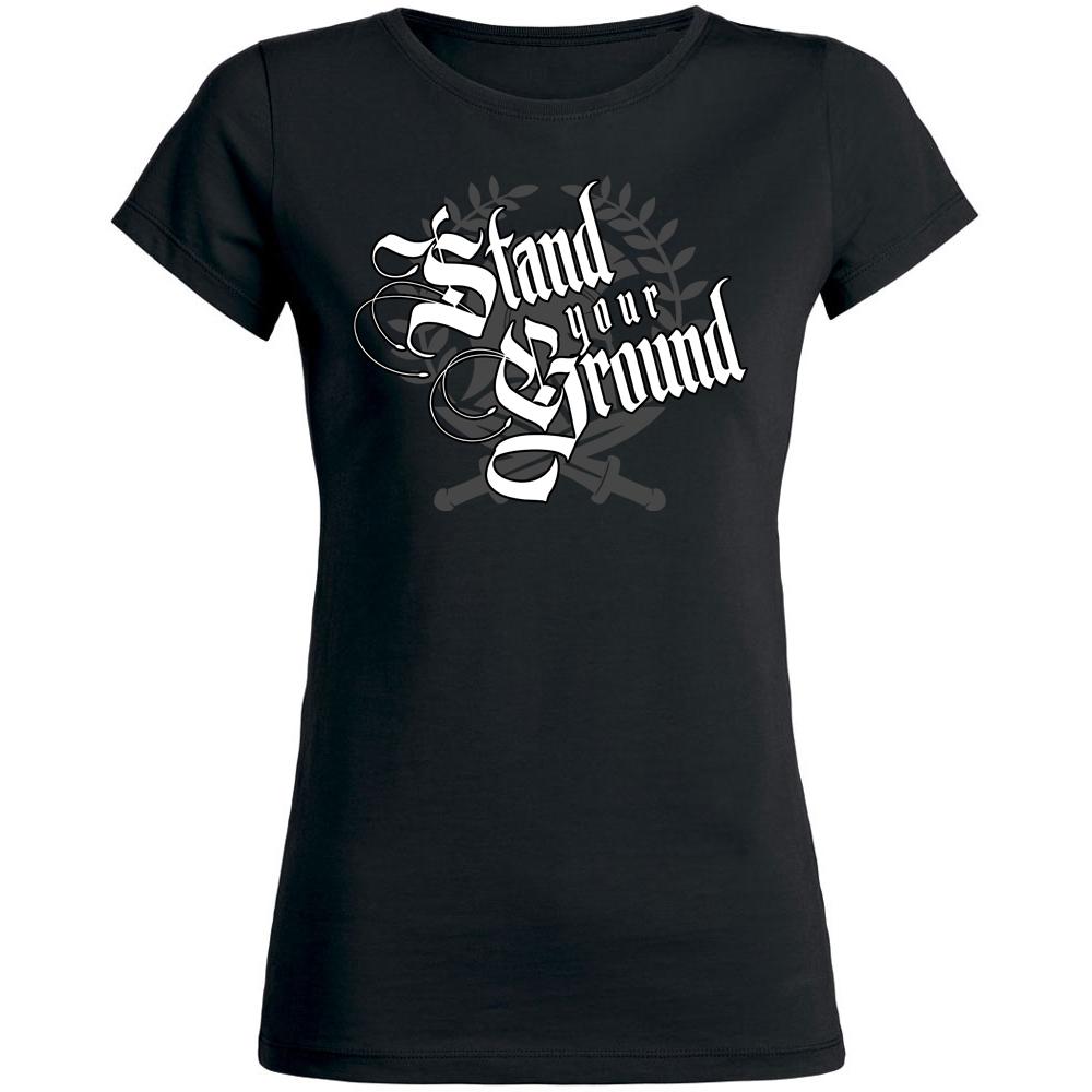 STAND YOUR GROUND Girly  schwarz