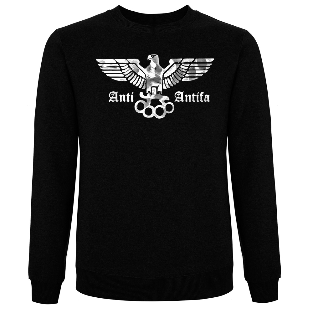 ANTI-ANTIFA Pullover schwarz
