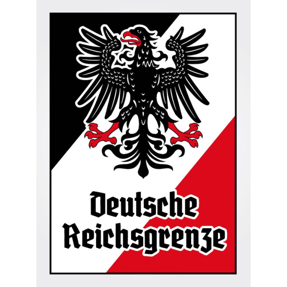 Blechschild - Adler D. Reichsgrenze