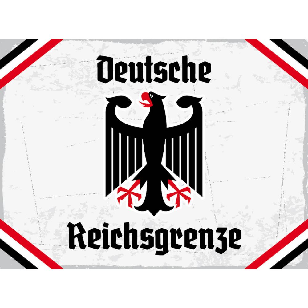 Blechschild - Adler D. Reichsgrenze