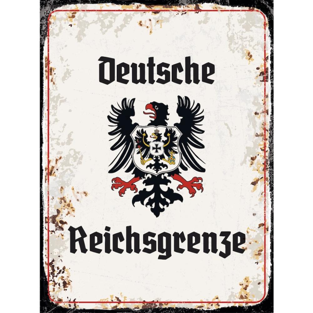 Blechschild - Adler D. Reichsgrenze