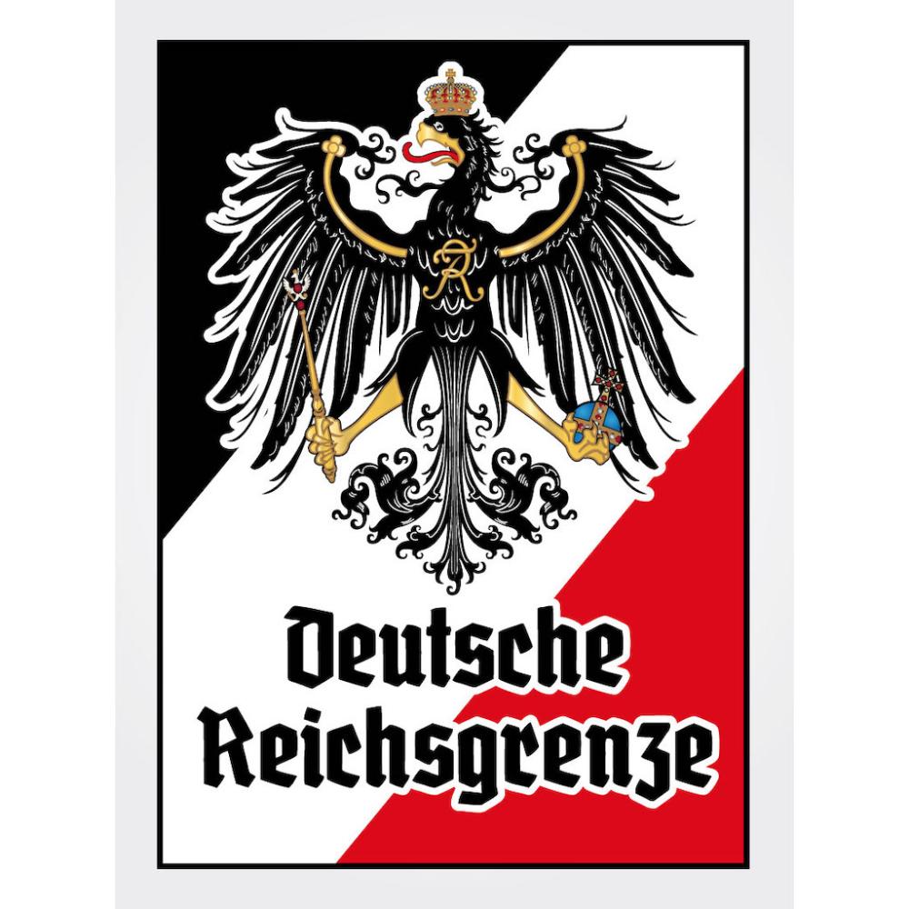 Blechschild - Adler D. Reichsgrenze