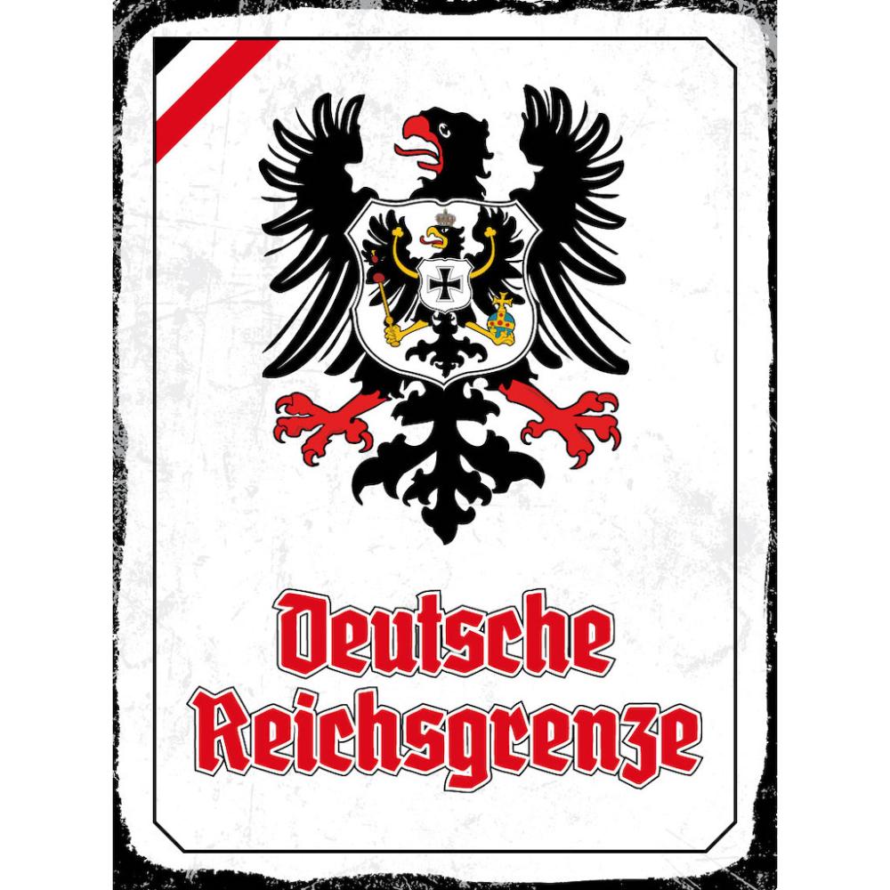 Blechschild - Adler D. Reichsgrenze