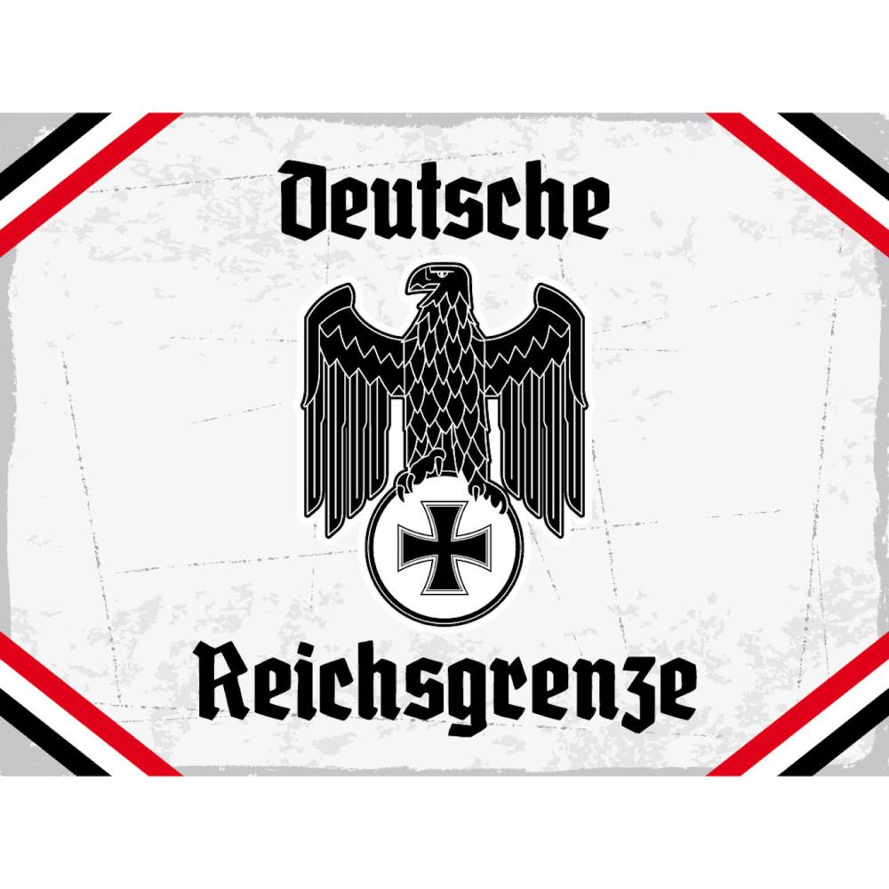 Blechschild - Adler D. Reichsgrenze