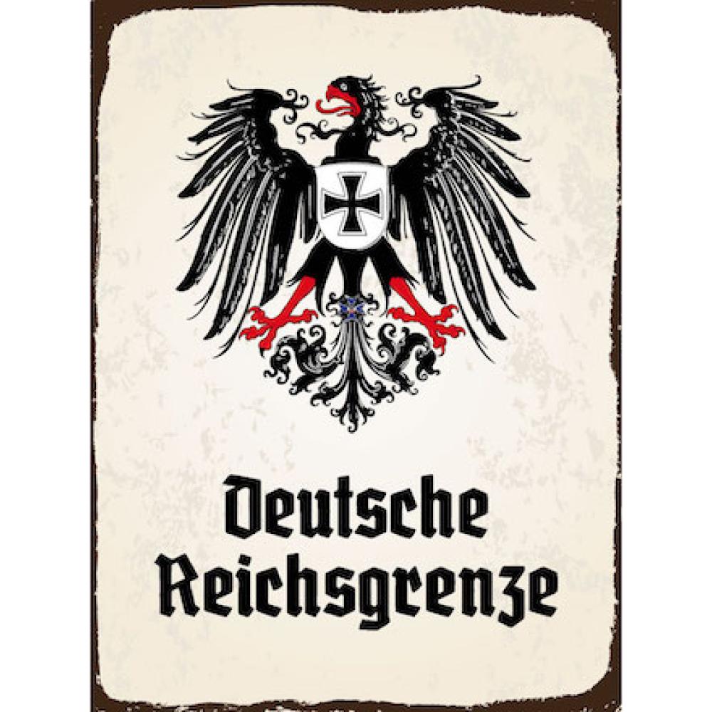 Blechschild - Adler D. Reichsgrenze