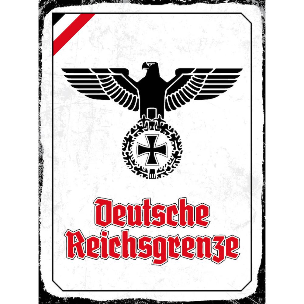 Blechschild - Adler D. Reichsgrenze