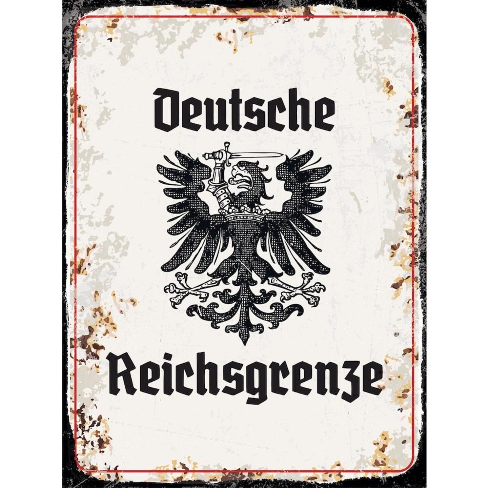 Blechschild - Adler D. Reichsgrenze