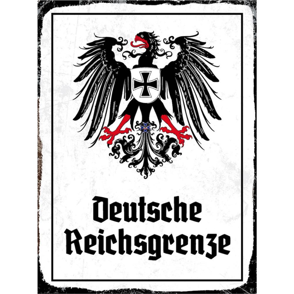 Blechschild - Adler D. Reichsgrenze