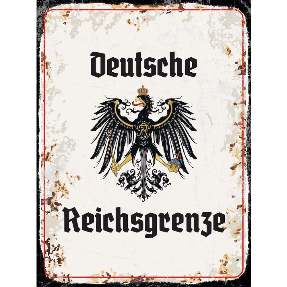 Blechschild - Adler D. Reichsgrenze