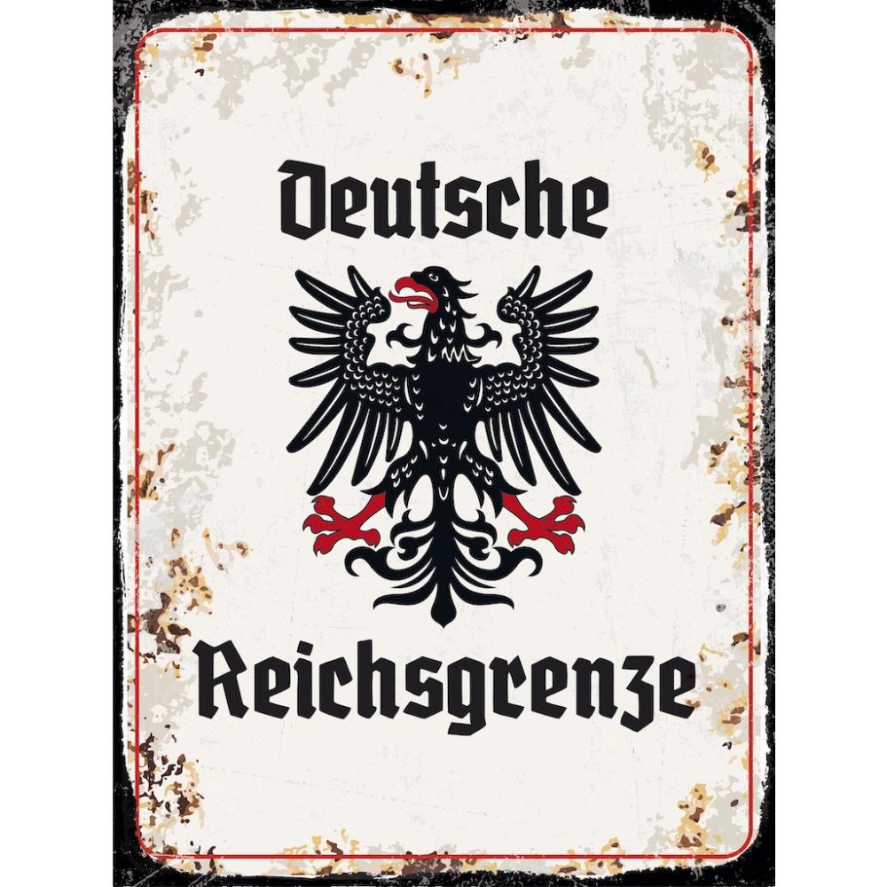 Blechschild - Adler D. Reichsgrenze