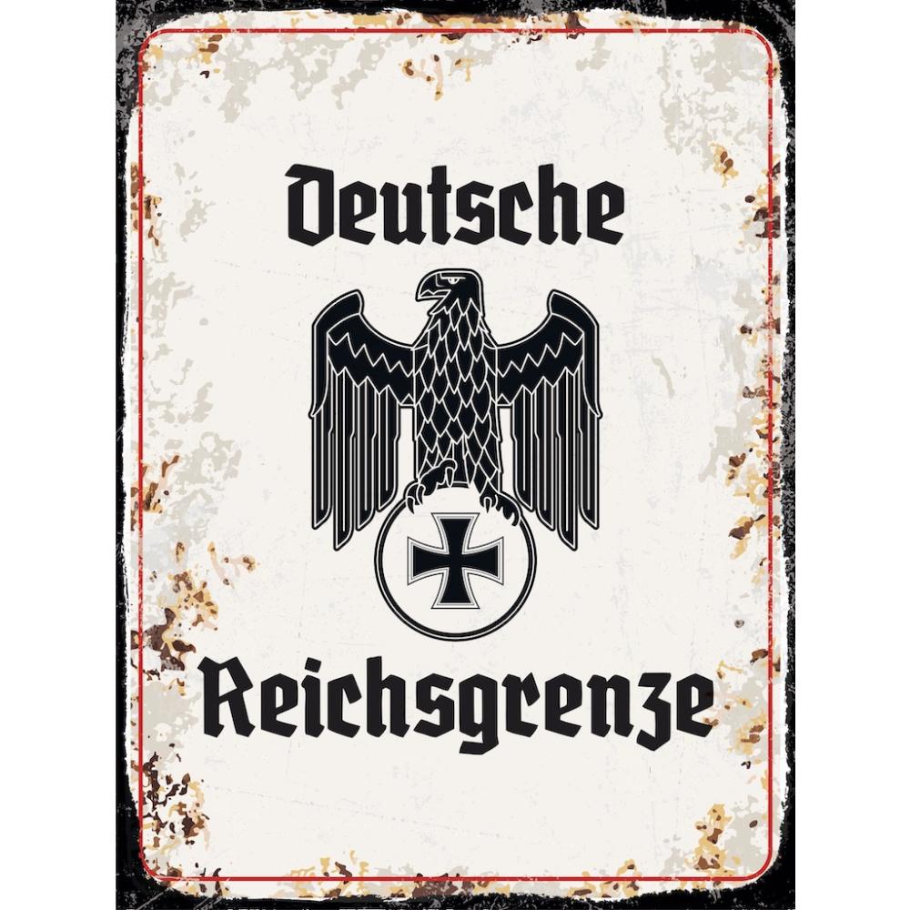 Blechschild - Adler D. Reichsgrenze