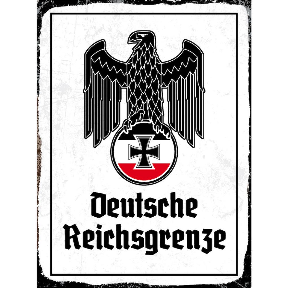 Blechschild - Adler D. Reichsgrenze