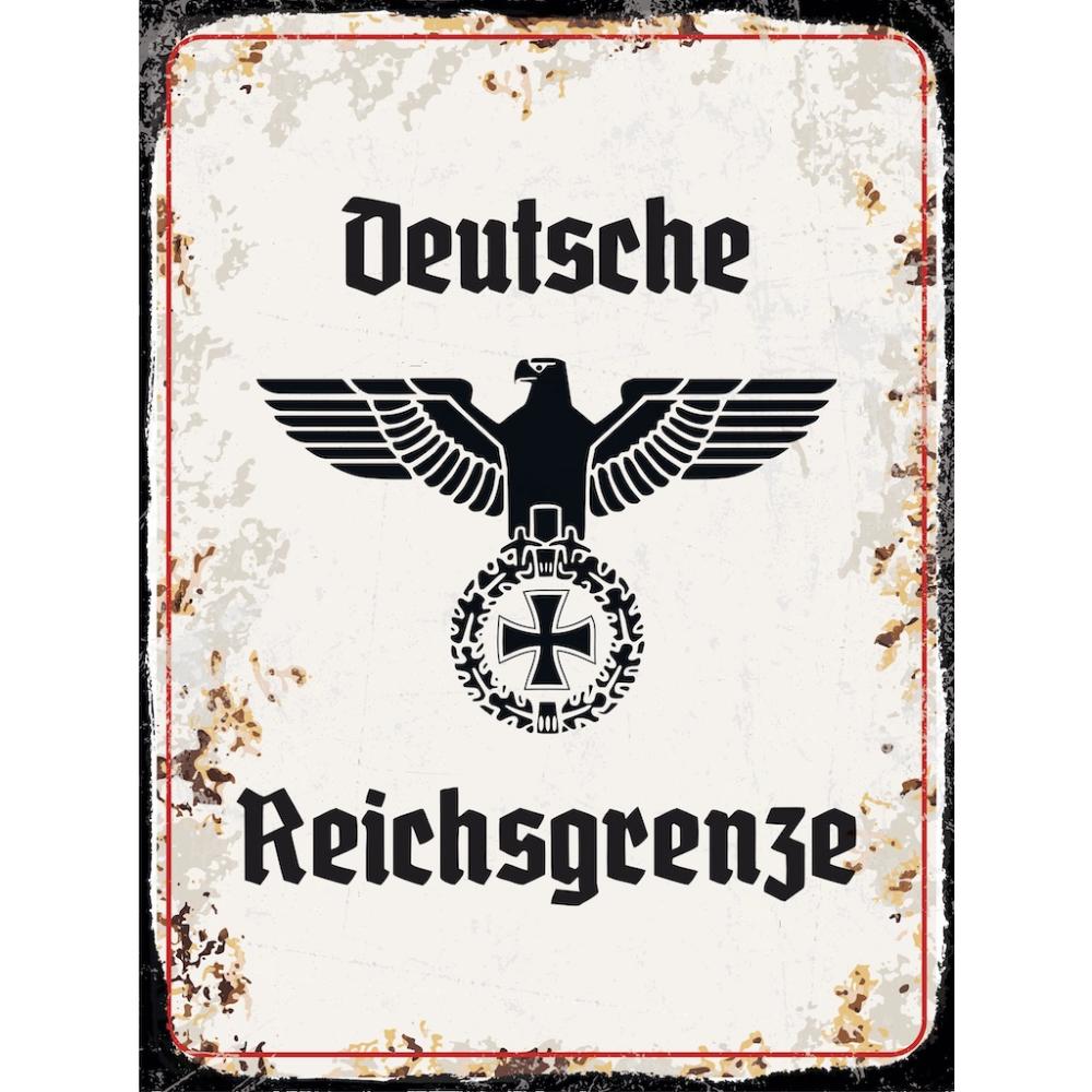 Blechschild - Adler D. Reichsgrenze