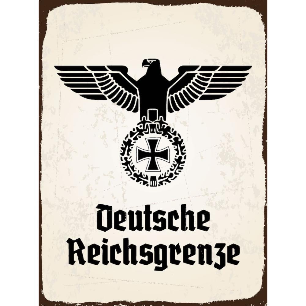 Blechschild - Adler D. Reichsgrenze