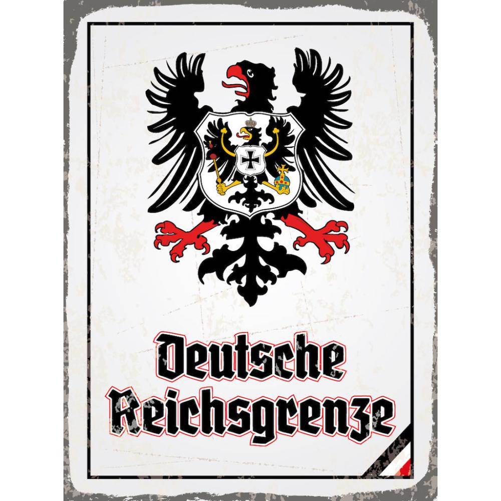 Blechschild - Adler D. Reichsgrenze