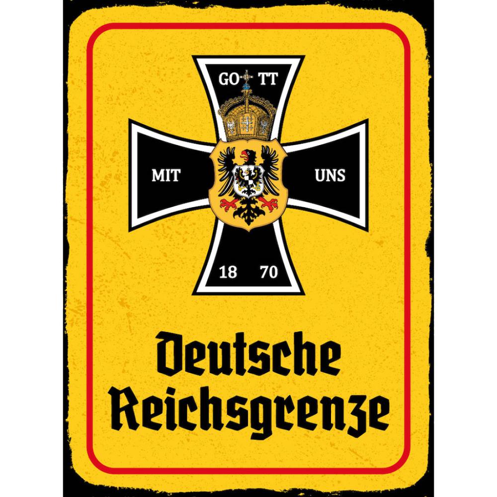 Blechschild - Adler D. Reichsgrenze