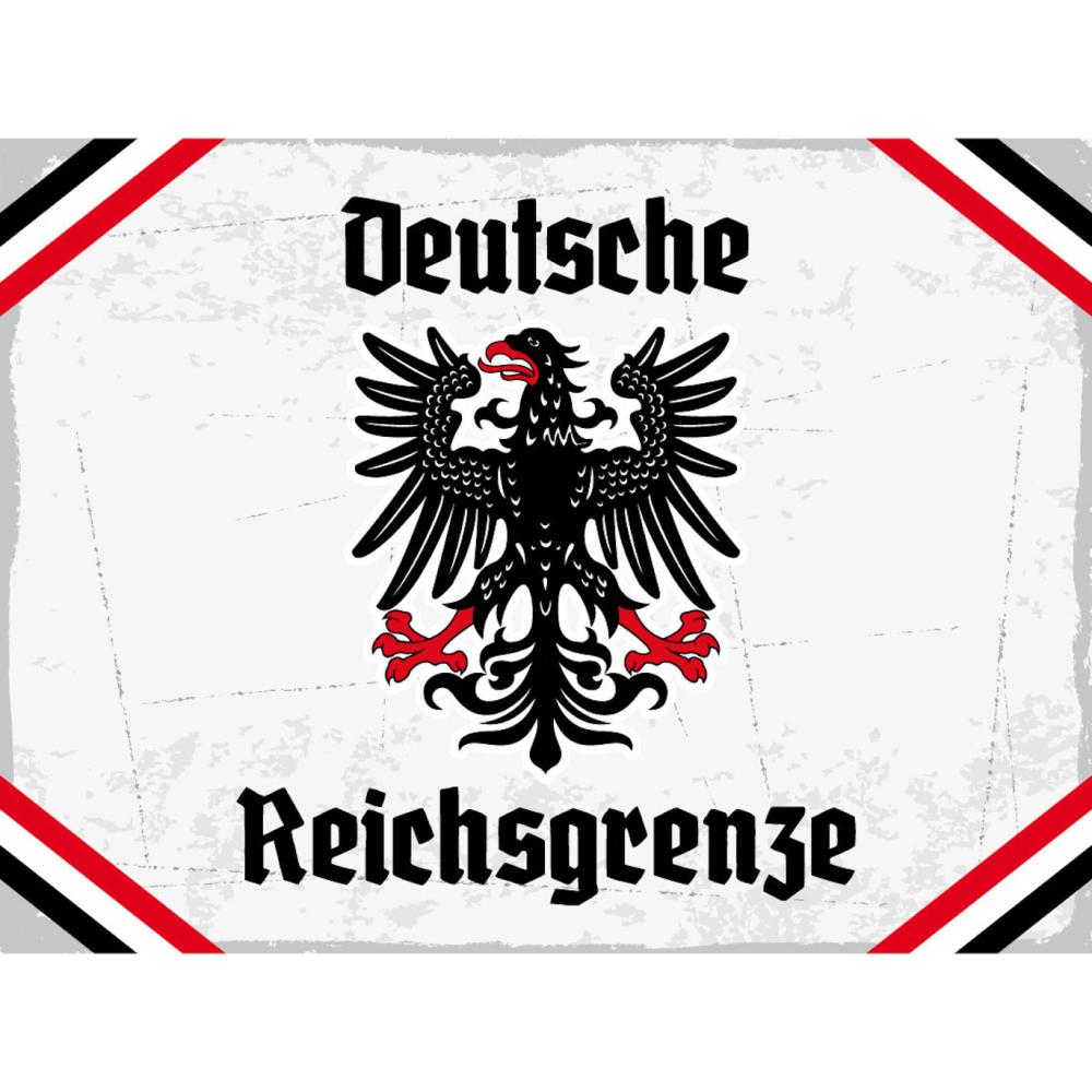 Blechschild - Adler D. Reichsgrenze