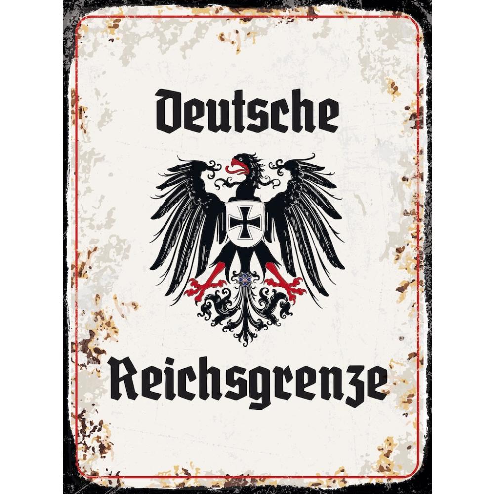 Blechschild - Adler D. Reichsgrenze