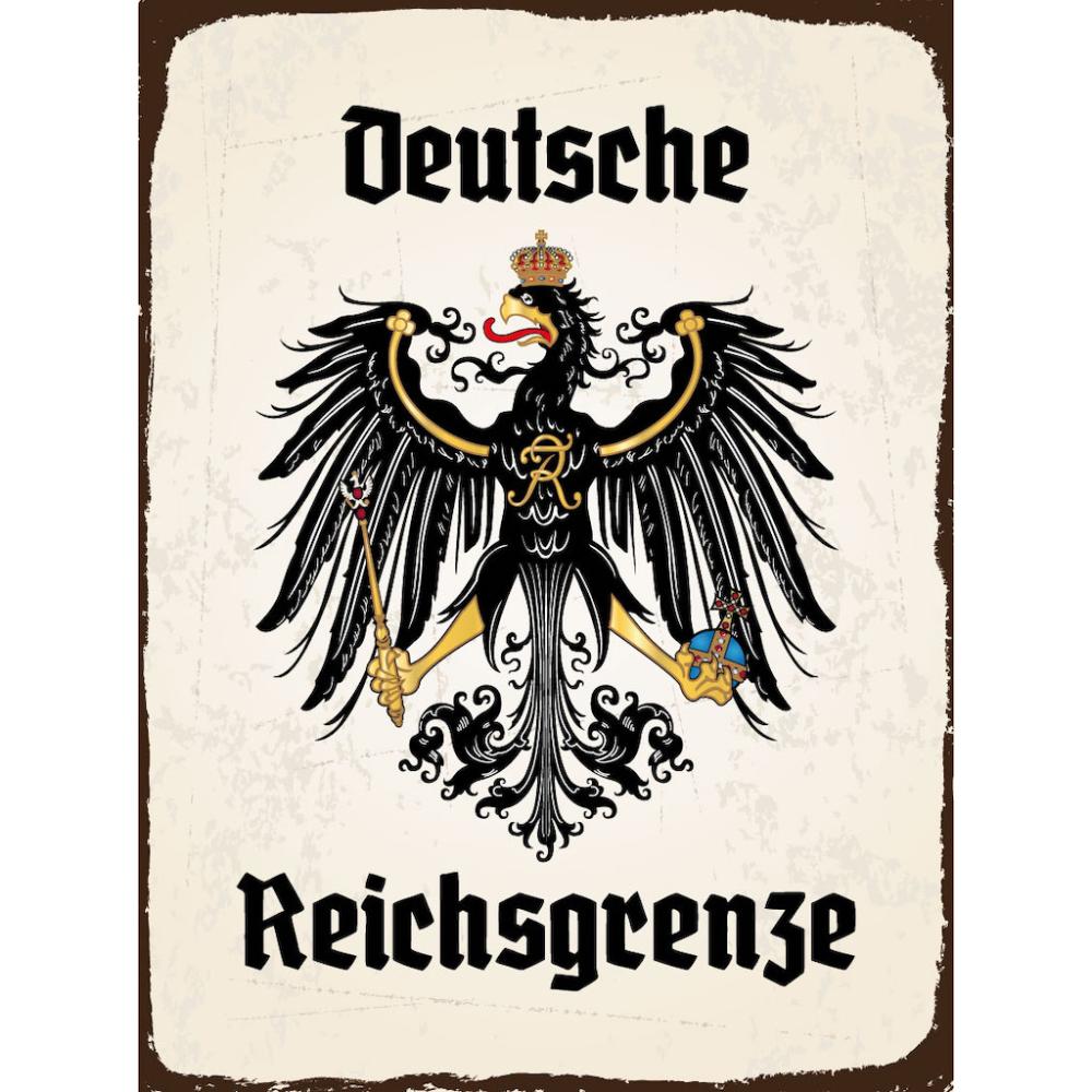 Blechschild - Adler D. Reichsgrenze