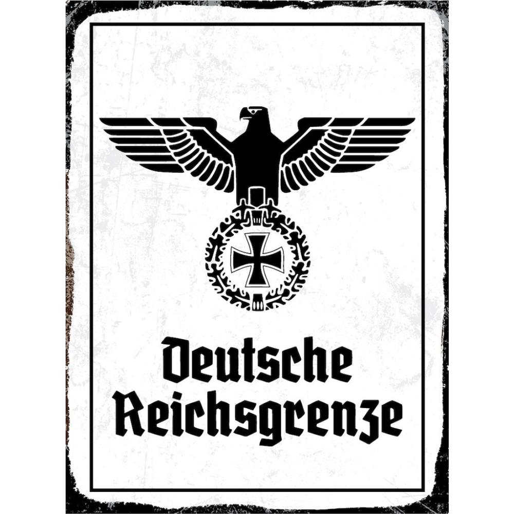 Blechschild - Adler D. Reichsgrenze