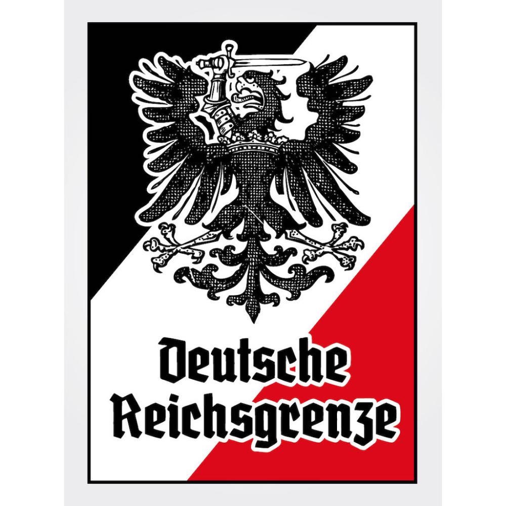 Blechschild - Adler D. Reichsgrenze