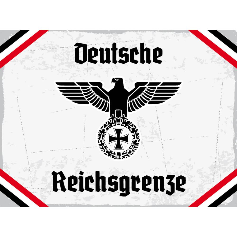 Blechschild - Adler D. Reichsgrenze