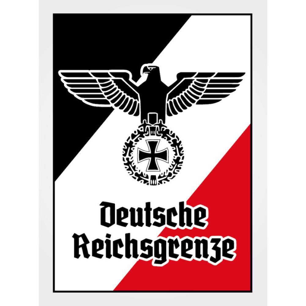 Blechschild - Adler D. Reichsgrenze