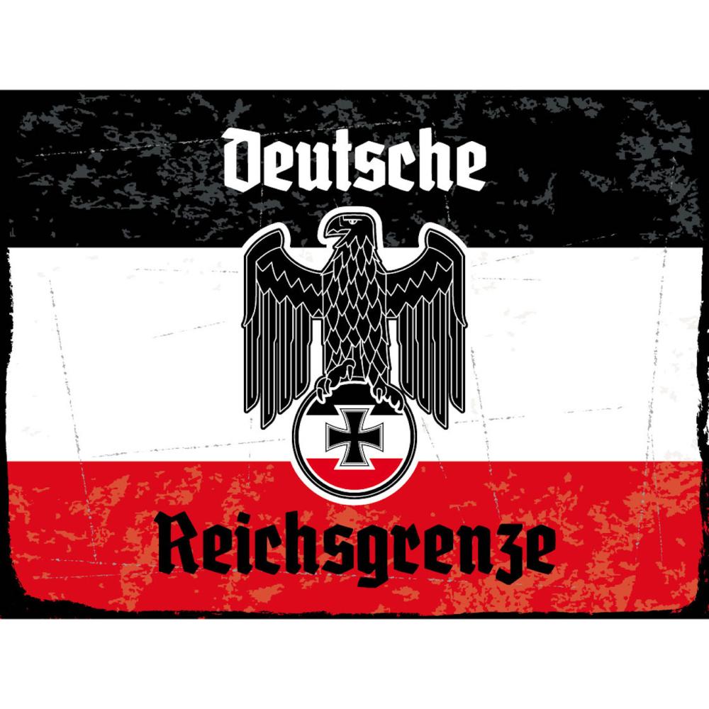 Blechschild - Adler D. Reichsgrenze