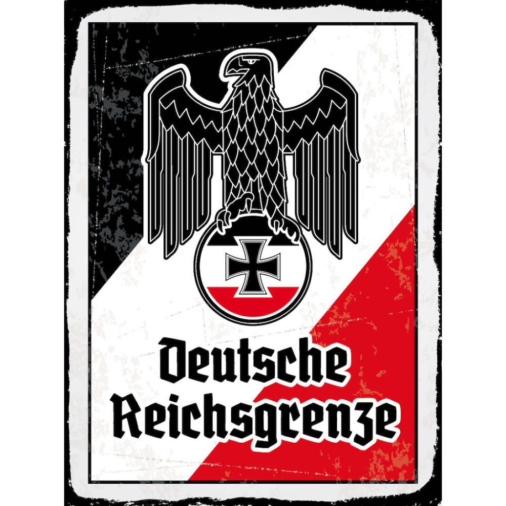 Blechschild - Adler D. Reichsgrenze