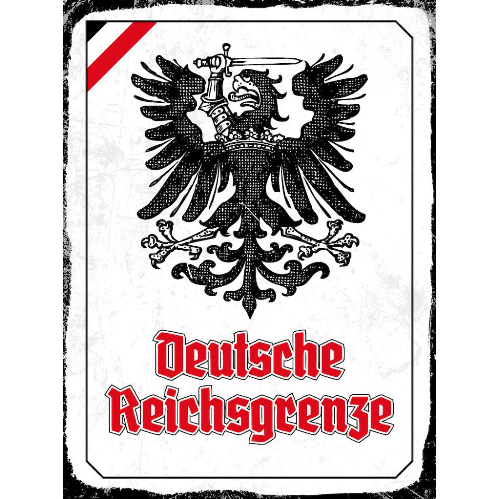 Blechschild - Adler D. Reichsgrenze