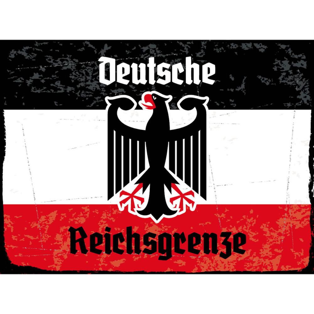 Blechschild - Adler D. Reichsgrenze