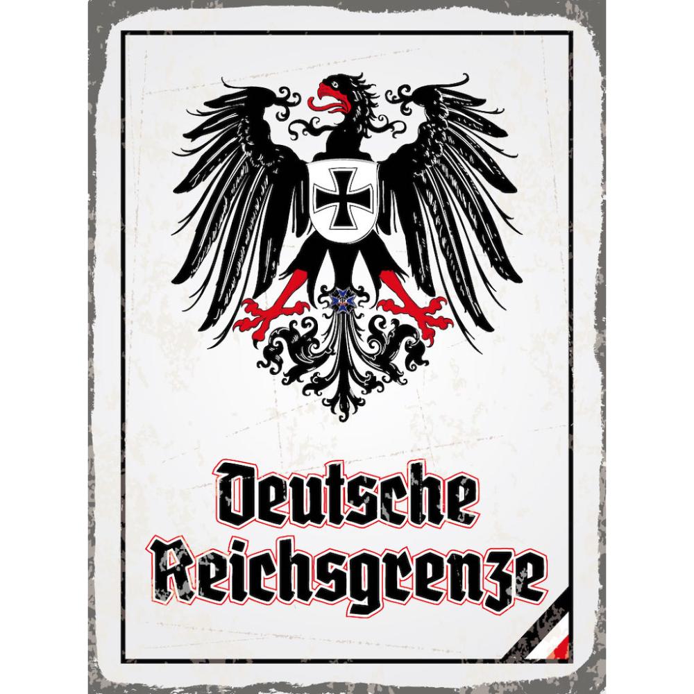 Blechschild - Adler D. Reichsgrenze