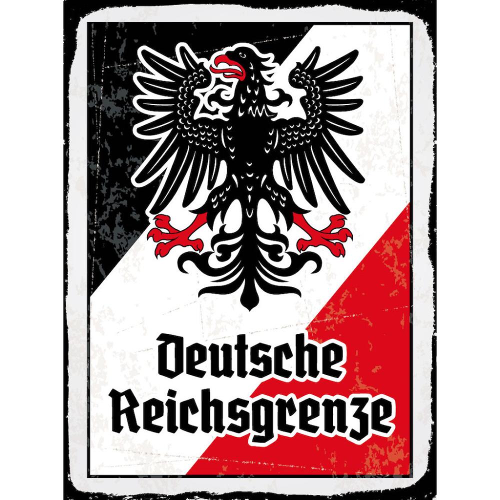 Blechschild - Adler D. Reichsgrenze