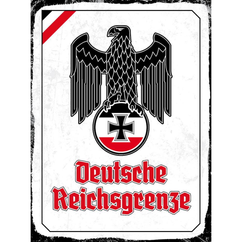 Blechschild - Adler D. Reichsgrenze