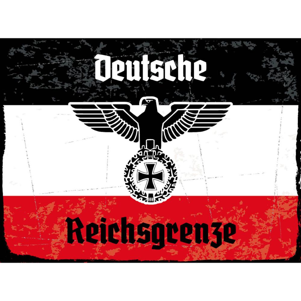 Blechschild - Adler D. Reichsgrenze