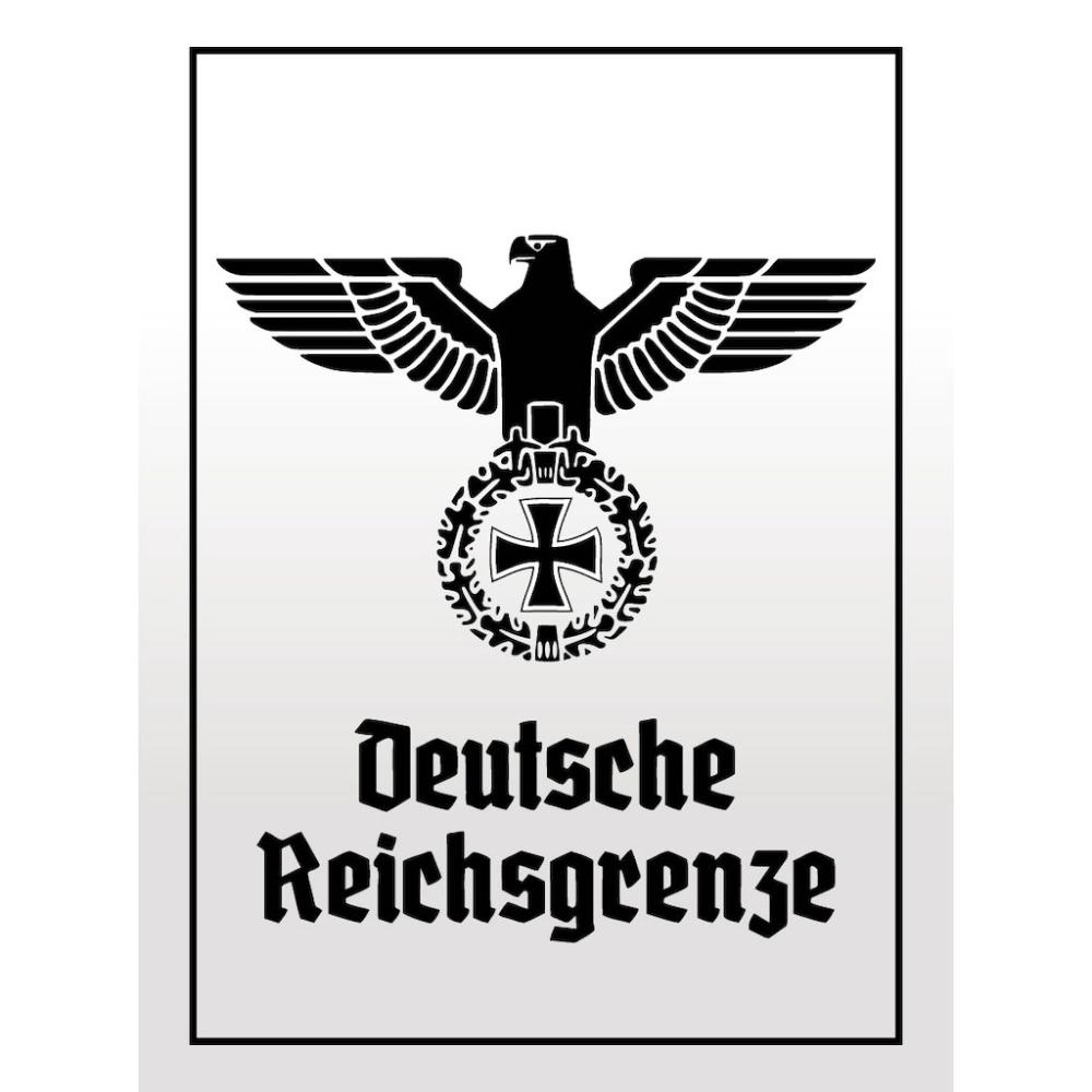 Blechschild - Adler D. Reichsgrenze