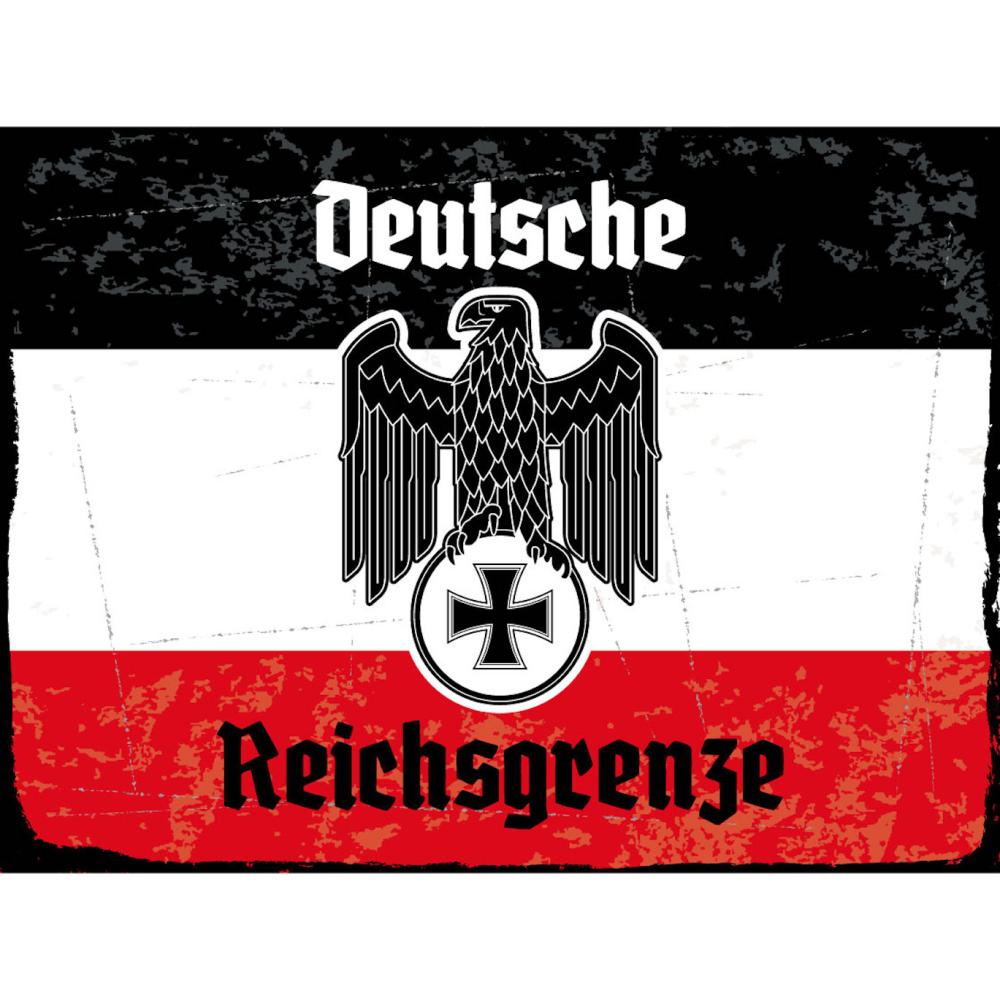 Blechschild - Adler D. Reichsgrenze