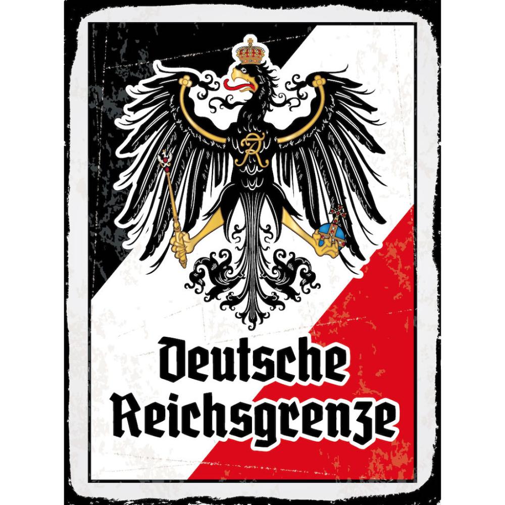 Blechschild - Adler D. Reichsgrenze