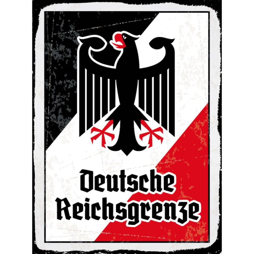 Blechschild - Adler D. Reichsgrenze