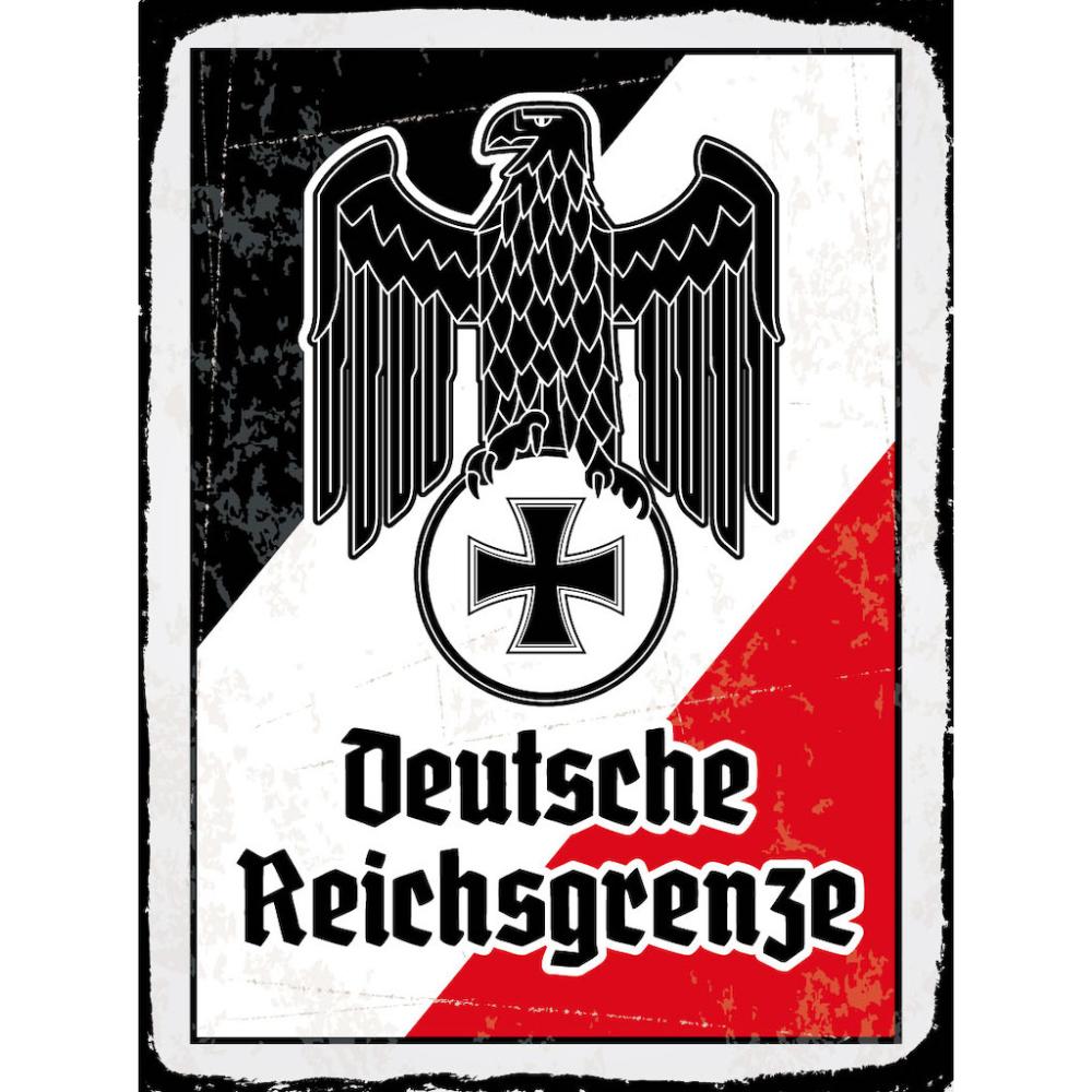 Blechschild - Adler D. Reichsgrenze