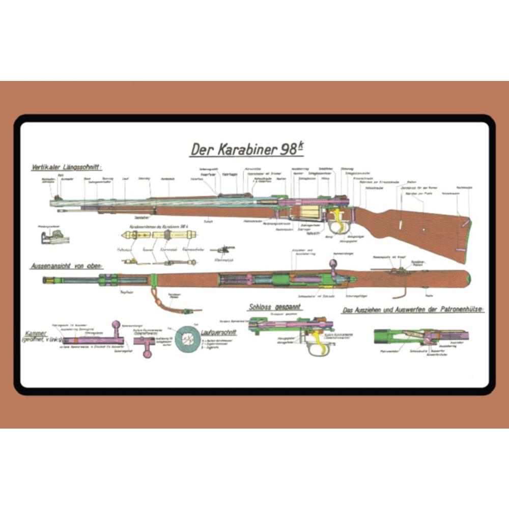 Blechschild - K98 - historisch