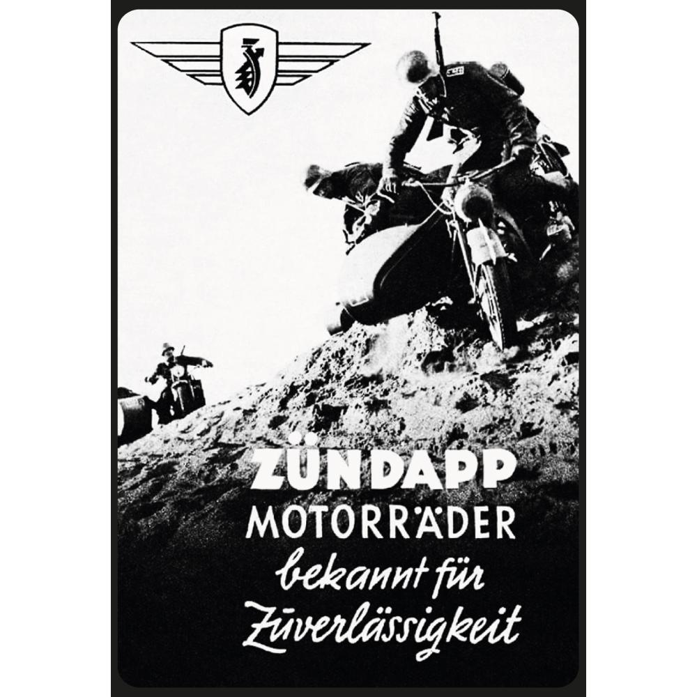 Blechschild - Zündapp - historisch