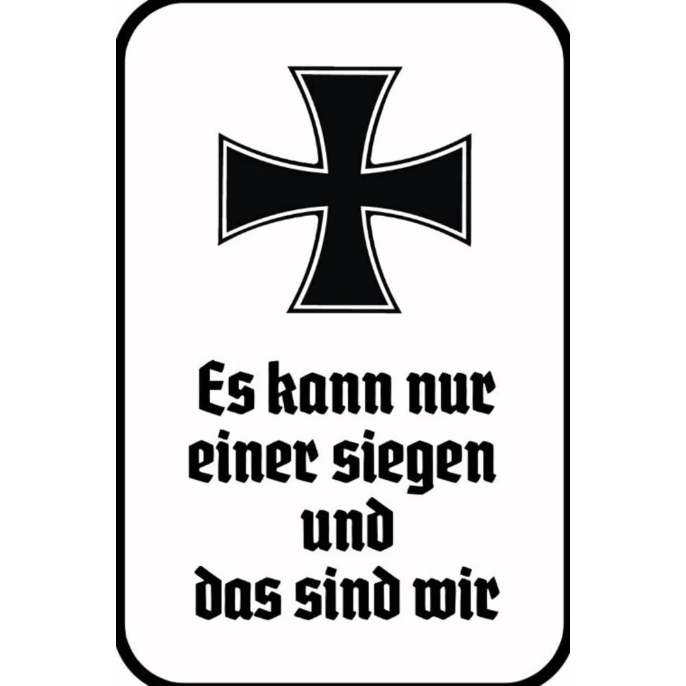 Blechschild - Sieger - historisch