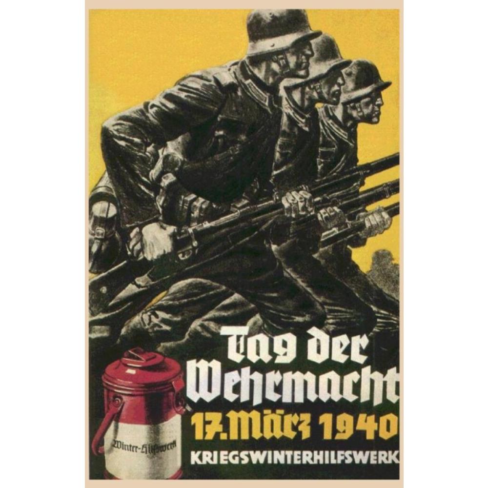 Blechschild - Tag der Wehrmacht - historisch