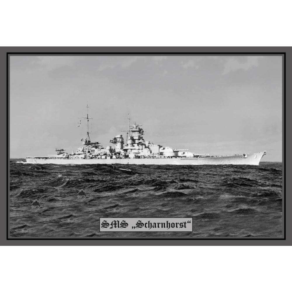 Blechschild - SMS Scharnhorst - historisch